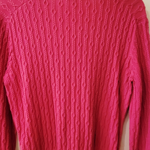 Preppy Brooks Brothers 346 Pink Gold Button Cardigan Large - Picture 11 of 11